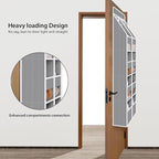 Univivi Upgraded Over the Door Organizer for Baby Nursery, Grey, 5-Shelf - Image 2