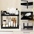 Bathroom Counter Organizer Vanity Storage Countertop Shelf, Large Black - Image 5