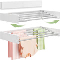 Vikaqi Wall Mounted Clothes Drying Rack 32", Foldable Wall Laundry Rack by DiscovertheEleganceofAir-drying