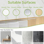 Shower Shelf Corner, Adhesive Shower Caddy Rustproof, Shower Shelves Corner with Soap Holder, No Drilling Shower Corner Organizer for Dorm, Renters Bathroom, Black, 3 Pack - Image 8