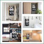 Surblue Hanging Closet Storage Bag Collapsible 3-Shelf Washable Oxford Fabric with 2 Hooks (L 11.41 * 11.41 * 19.68in, Camouflage) - Image 7