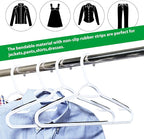 Plastic Clothes Hangers 30 Pack, Hangers with Grip Black - Image 7