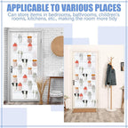 Windyun 1 Pcs 40 Pocket Over the Door Shoe Organizer Hang,White - Image 5