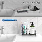 Luxspire Toothbrush Holders for Bathroom, Stainless Steel, 6 Slots, Black - Image 5