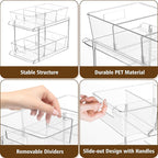 Fabspace Bathroom Under Sink Organizers and Storage, 2 Tier, 3 Packs - Image 3
