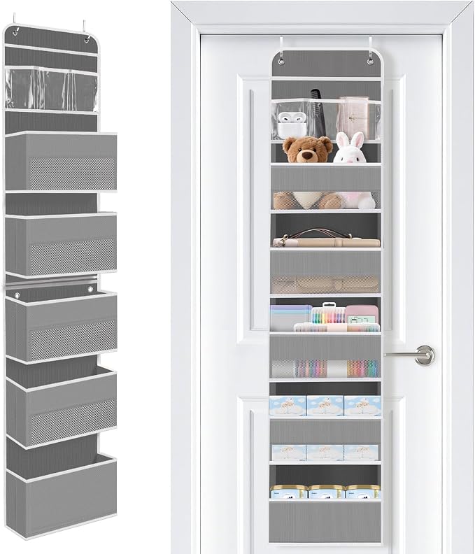 Over the Door Organizer, Large Pocket Hanging Storage with 40lb Capacity by Unknown