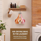ZEDODIER Tank Top Hanger, Rotating Bra Organizer for Closet, Holds 24 Bras - Image 7