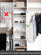 HOUSE DAY Space Saving Hangers 8 Pack, Closet Organizers and Storage | Space Saving - Image 7