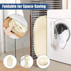 Collapsible Laundry Baskets, Upgrade Pop Up Laundry Hamper with Convenient Bags, Foldable Laundry Basket Mesh Light Weight, Easy to Carry Clothes Hampers for Laundry, Dorm, Toys, Travel Beige - Image 3