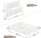 PHINOX Under Bed Storage with Wheels & Handle,Sturdy Metal,2 Pack,White | Tool-free assembly, glide smoothly, easy reach, foldable, maxmazie low-profile beds, dorm, keep seasonal clothes, shoes fresh - Image 2