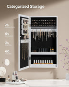 SONGMICS Lockable Jewelry Cabinet Armoire with Mirror, Wall-Mounted - Image 3