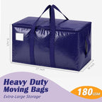 Songrey Extra Large Heavy Duty Moving Bags, 6 Pack, Dark Blue - Image 2