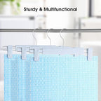 GUANJUNE Clothes Pants Hangers, Space-Saving Skirt Holders with 360 ° Swivel Hooks, Adjustable Clips, Trouser Hangers, Clothes Coat Garment Jeans Hangers (30 Pack, Blue) - Image 6