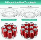 Optish 2 Pack Lazy Susan Organizer for Cabinet, Non-Skid, 9.5" 10.7" - Image 4