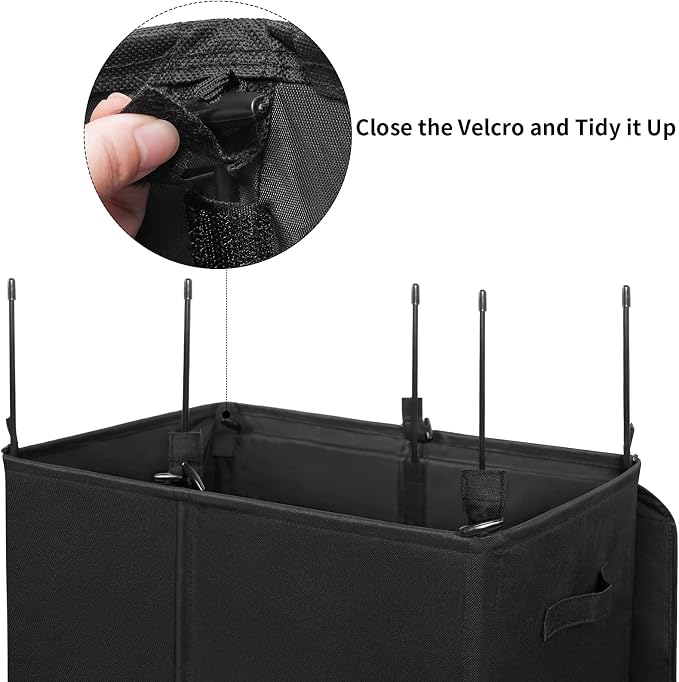 WOWLIVE 154L Double Laundry Hamper 2 Section with Lid and Removable Bags - Image 7