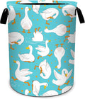 Ducks White Laundry Basket Foldable Laundry Hamper With Handles Clothes Storage Bucket Organizer Laundry Bag For Bedroom Bathroom Laundry Storage 19.6 x 15.7 by WtallasiSei