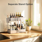 Pipishell 4 Tier Slim Storage Cart with Wheels, Laundry Cart, Gray - Image 7