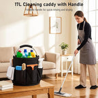 Cleaning Caddy for Cleaning Supplies,17-L,6 Side Pockets - Image 3