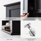 VANIRROR Bathroom Wall Mounted Wood Medicine Cabinet with Adjustable Shelf - Image 4