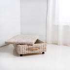 happimess Chett Underbed Storage Bin Wheels 26", White Wash - Image 5