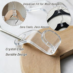 Clear Hanger Connector Hooks - Space Saving Cascading Clips for Closet Organization (50PCS) - Image 4