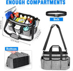 Wearable Cleaning Caddy Bag, Cleaning Caddy Supplies Organizer with Handles for Cleaners & Housekeeper, Under Sink & Car Cleaning Tool Organizers Bag with Adjustable Shoulder Strap&Waist Belt - Image 2