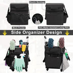 Large Rolling Cleaning Caddy with Wheels, Cleaning Supplies Organizer - Image 7