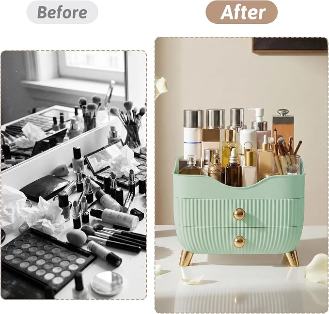 Makeup Organizer Countertop, Large Capacity Skincare Organizer for Vanity - Image 4