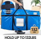 TAILI 2 Pack 69 Gallon Extra Large Storage Bags with Visible Window,Blue - Image 2
