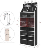 Univivi Upgraded Over the Door Organizer for Baby Nursery, Black, 5-Shelf - Image 3