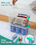 Storage Bins with Lids 6 Pack Clear Storage Containers, 7 Quart Stackable Plastic Containers with Secure Black Buckle Latch, Durable Storage Box Organizer for Pantry, Closet, Office & Classroom - Image 5