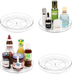 Guzon 4 Pack Lazy Susan Turntable, 9 Inch Rotating Organizer with Handles by Guzon