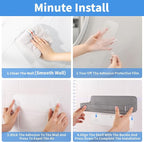 Diesisa Acrylic Wall Mount Organizer, Adhesive Shelves,2Pc Bathroom Shelves - Image 5