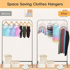 TomCare 4 Pack Space Saving Hangers, Tank Top and Leggings Organizers | 360° Swivel Design, 20 Clips for Leggings and Yoga Pants, Stainless Steel Hanging Closet Organizer - Image 6