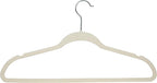 Simplify 10 Super Slim Velvet Huggable Hangers in Ivory - Image 2