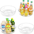 Guzon 4 Pack Lazy Susan Turntable, 10 Inch Rotating Organizer with Handles by Guzon