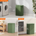 Lifewit 85L Large Laundry Basket with Lid, Laundry Hamper with Plastic Handles and Removable Bag, Foldable Tall Dirty Clothes Hampers for Laundry for Laundry Room, Bedroom, Bathroom, Dorm, Green - Image 8