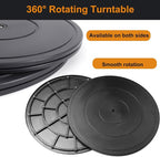 2 PCS 16 Inch Lazy Susan Turntable Heavy Duty Rotating Swivel Stand Lazy Susan with Steel Ball Bearings Flat Base Stand for TV/Computer/Monitor/Arts/Crafts/Bonsai/Statue/Cabinet Organizer - Image 4