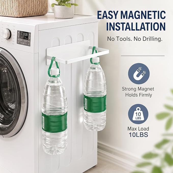 Magnetic Hanger Organizer for Washing Machine & Closet Laundry Room, Hanger Storage Rack Stacker - Image 5
