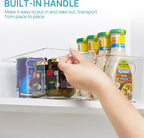 Vtopmart 6 Pack Clear Storage Bins, Pantry Storage Bins with Handle, Small - Image 3