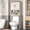 Vabches Over The Toilet Storage Cabinet with Adjustable Shelf, White by Vabches