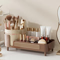 Booklov Rotating Makeup Organizer for Vanity Countertop, Coffee by Booklov