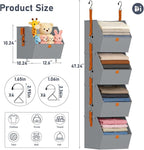 DIMJ 4-Tier Hanging Closet Organizer, Modular Bins for RVs and Small Spaces - Image 3