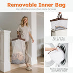 SOLEDI 100L Laundry Hamper with Lid, Large Collapsible Laundry Basket - Image 6