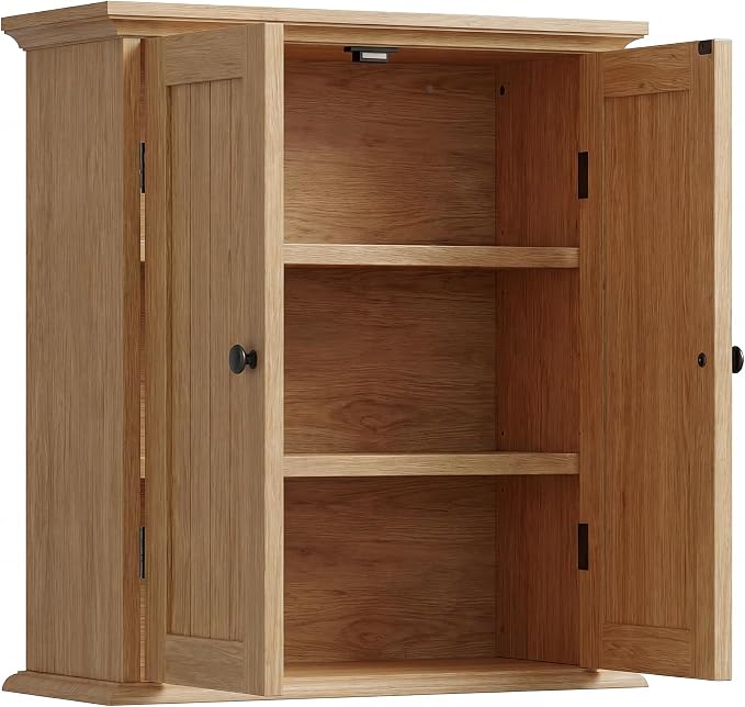 ChooChoo Bathroom Wall Cabinet with 2 Doors, Over The Toilet - Image 7
