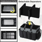 Wearable Large Cleaning Caddy Bag for Housekeepers (Black&Gray) - Image 4