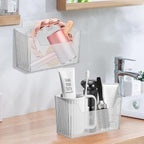 4 PCS Adhesive Kitchen Cabinet Door Organizer Storage Caddy, Clear Lid Organizer Cabinet Door Wall Mounted Pantry Storage Organizer for Food, Under Sink Door Storage Shelf for Kitchen Bathroom Office - Image 6