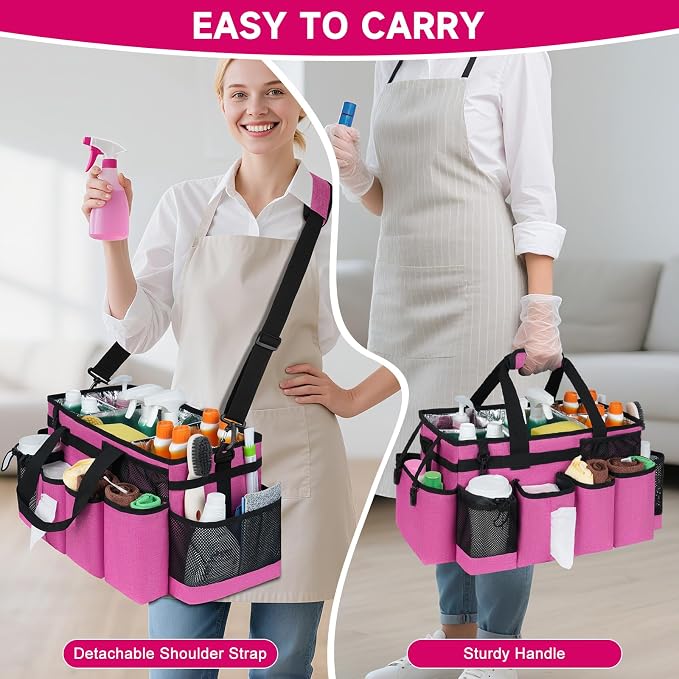 Cleaning Caddy Bag, Extra Large Cleaning Supply Bag for Housekeepers - Image 5