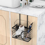 Hair Dryer Holder 3in1 Hair Tool Organizer/Wall Mounted,Cabinet Door or Desk-based Blow Dryer Holder/Height-adjustable Curling Iron Holder/Bathroom Cabinet Organizer for Flat Irons - Image 6