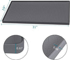 Under Sink Mat 31 x 19, Silicone Under Sink Liner for Kitchen Waterproof Bathroom Cabinet Mat, Grey - Image 4